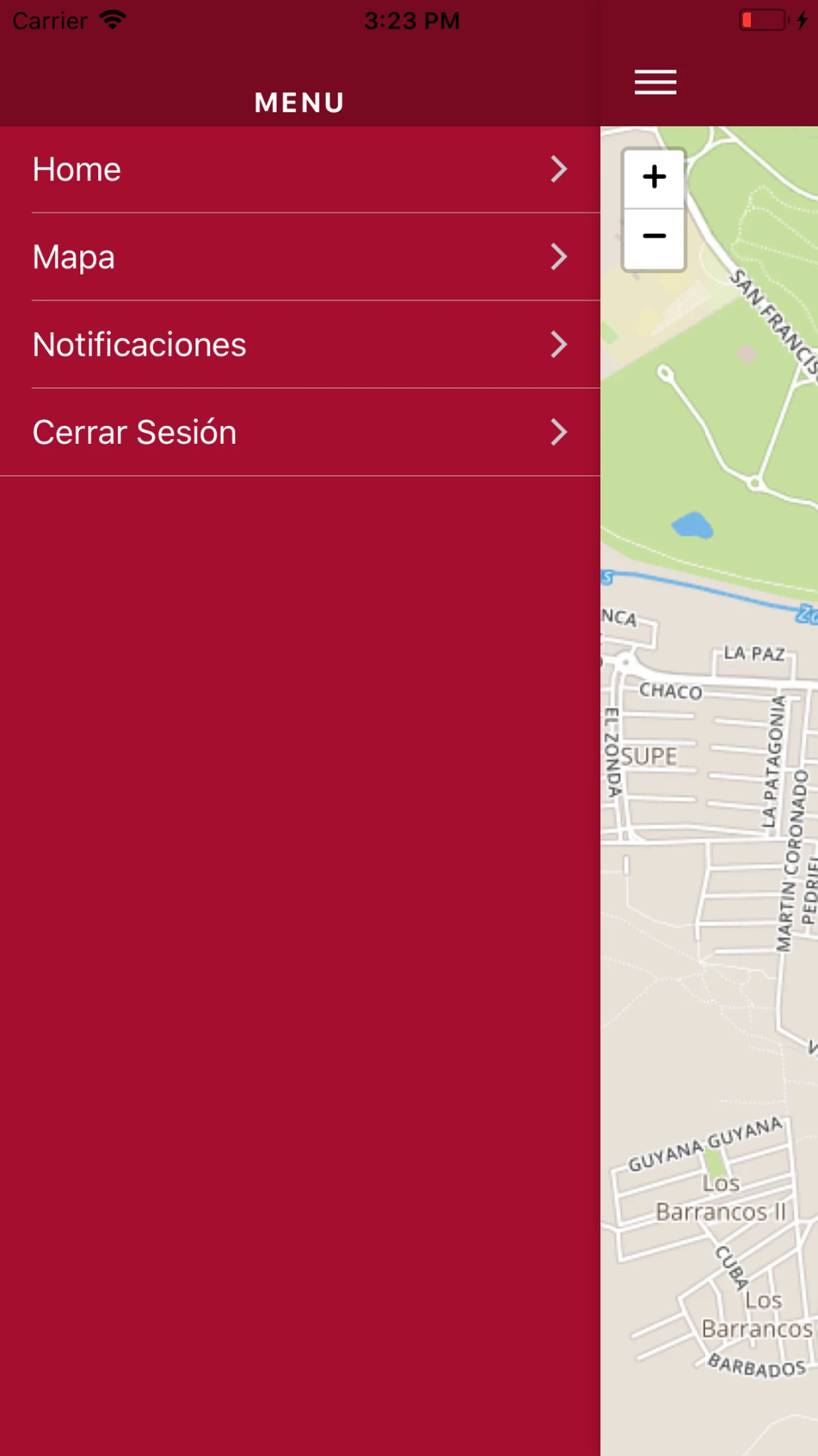 Wara seguimiento y control screenshot